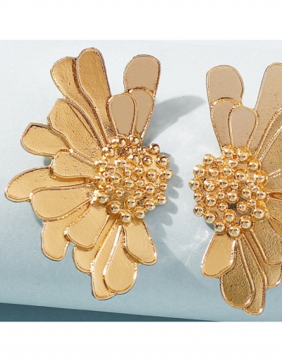 Replica Fashion Flower Pure Color Earrings For Ladies #799592 $6.38 USD for Wholesale