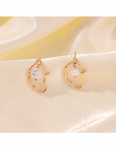 Replica  Fashion Elegant Faux Pearl Irregular Earrings #799594 $5.51 USD for Wholesale