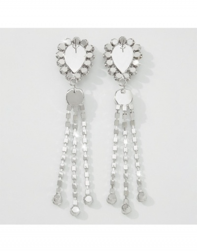 Replica Elegant Fashion Rhinestone Tassels Earrings #799595 $10.83 USD for Wholesale