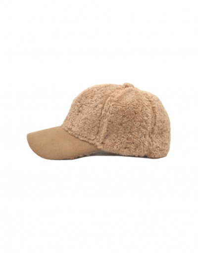 Replica Korean Style Solid Easy Match Fluffy Baseball Cap #799596 $11.90 USD for Wholesale