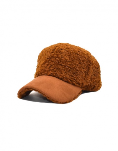 Replica Korean Style Solid Easy Match Fluffy Baseball Cap #799596 $11.90 USD for Wholesale