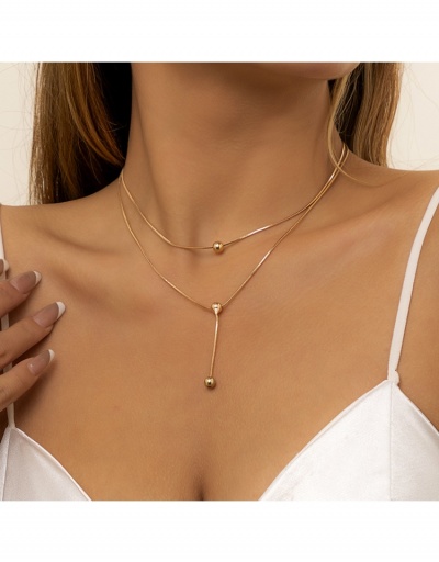 Replica  Fashion Pendant Double Layered Necklace For Ladies #799600 $6.83 USD for Wholesale