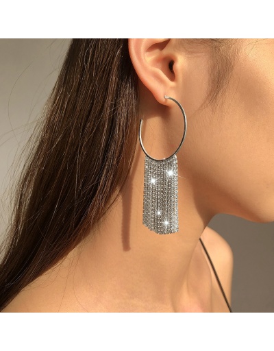  Tassels Rhinestone Earrings For Women #799603 $8.13 USD, Wholesale Fashion Earrings