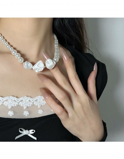 Replica  French Irregular Fashion Faux Pearl Collarbone Chain #799604 $8.45 USD for Wholesale