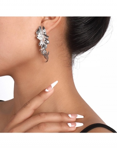 Replica Chic  Exaggerated Leaf Earrings For Ladies  #799609 $8.34 USD for Wholesale