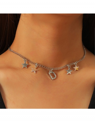 Street Letter Rhinestone Korean Style Personalized Necklace #799616 $5.51 USD, Wholesale Fashion Necklaces