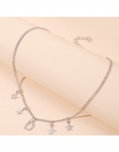 Replica Street Letter Rhinestone Korean Style Personalized Necklace #799616 $5.51 USD for Wholesale