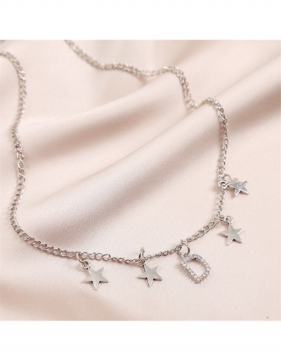 Replica Street Letter Rhinestone Korean Style Personalized Necklace #799616 $5.51 USD for Wholesale