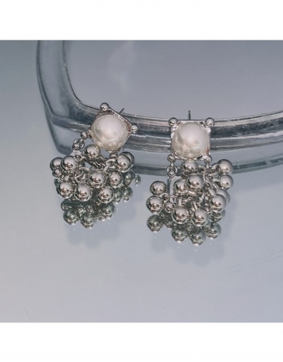 Fashion Faux Pearl Metal Bead Earrings #799617 $10.85 USD, Wholesale Fashion Earrings