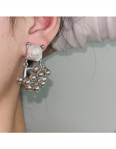 Replica Fashion Faux Pearl Metal Bead Earrings #799617 $10.85 USD for Wholesale