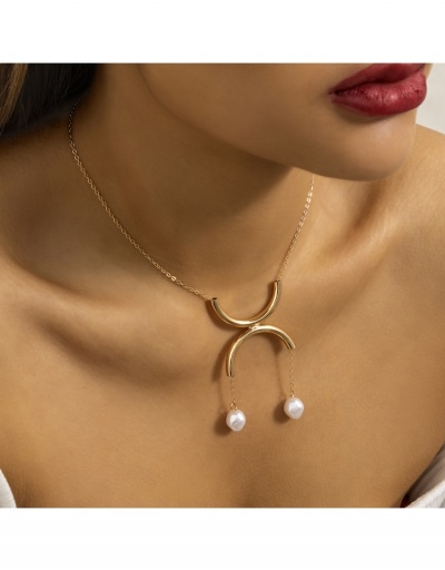 Replica Stylish Simple Pendant Necklaces For Women #799621 $6.83 USD for Wholesale