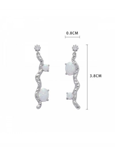 Replica Fashion Versatile Pure Color Women's Earrings #799631 $22.99 USD for Wholesale