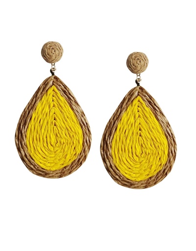 Replica Vacation Ladies Raffia  Contrast Color  Drop-shaped  Earrings #799634 $6.99 USD for Wholesale