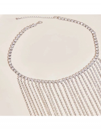 Replica Stylish Rhinestone Tassel Necklaces For Women #799636 $20.60 USD for Wholesale