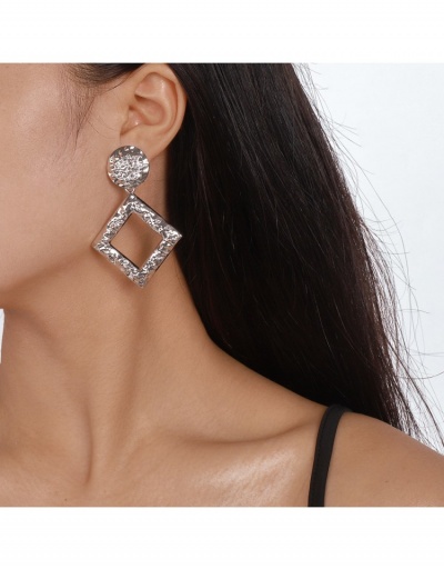 Exaggerated Rhinestone Ladies Geometric Earrings #799639 $7.23 USD, Wholesale Fashion Earrings