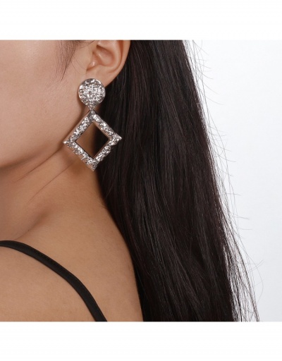 Replica Exaggerated Rhinestone Ladies Geometric Earrings #799639 $7.23 USD for Wholesale