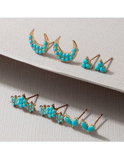 Replica  Bohemian Style Blue Earring Sets #799641 $6.21 USD for Wholesale