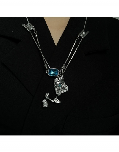 Replica  Fashion Flower Decor Irregular Necklace #799642 $8.00 USD for Wholesale