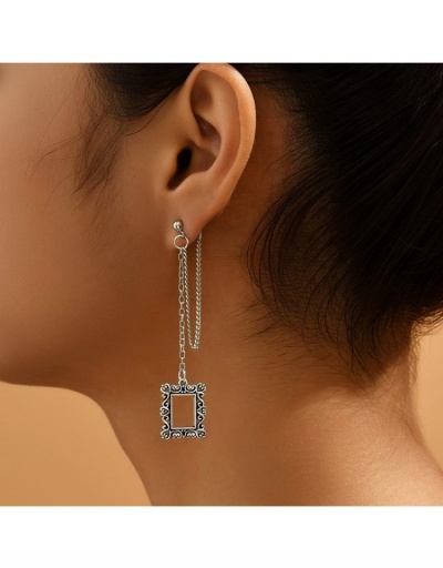  Chic Geometric Square Pendant Earrings For Women #799644 $5.13 USD, Wholesale Fashion Earrings