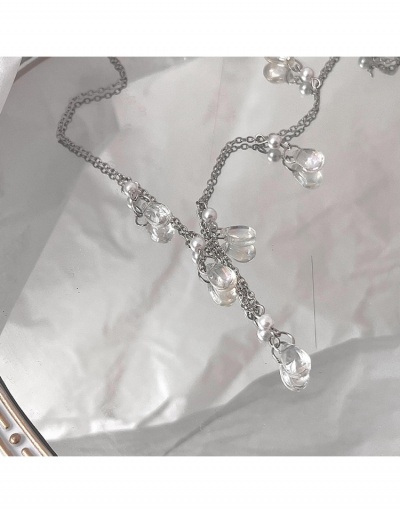 Replica Faux Pearl Faux  Crystal Pendant Necklace For Women  #799647 $6.53 USD for Wholesale