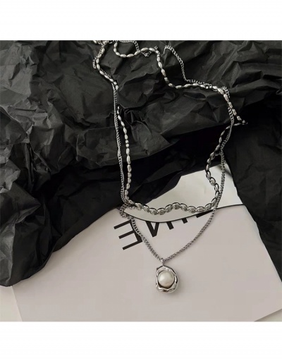 Titanium Steel  Faux Pearl  Pendant Necklace #799649 $6.63 USD, Wholesale Fashion Necklaces