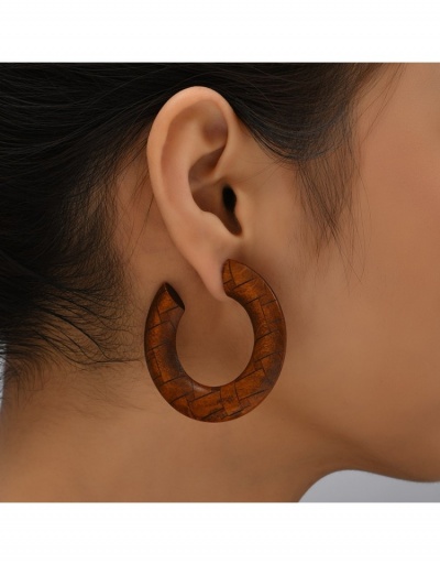  C-Shaped Geometric Pattern Earrings #799656 $5.18 USD, Wholesale Fashion Earrings