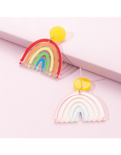 Replica  Sweet Cute Contrast Color Rainbow Earrings #799660 $7.14 USD for Wholesale