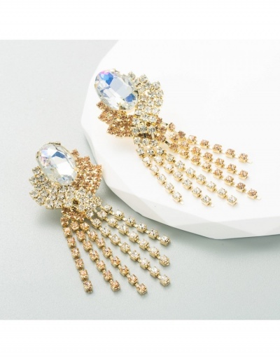  Luxury Rhinestone Tassels Women's Earrings #799662 $8.68 USD, Wholesale Fashion Earrings