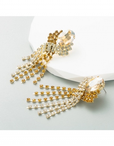 Replica  Luxury Rhinestone Tassels Women's Earrings #799662 $8.68 USD for Wholesale