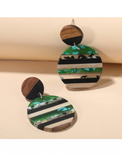 Replica  Acrylic Contrast Color Striped Earrings #799667 $7.83 USD for Wholesale