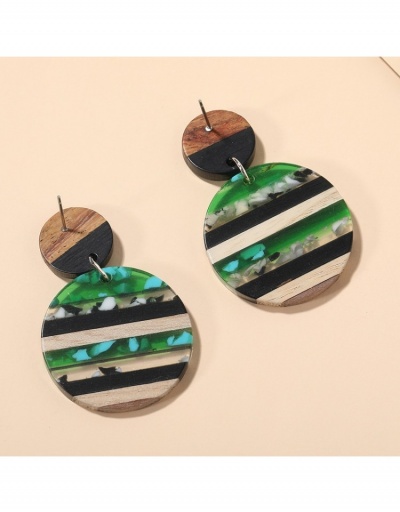 Replica  Acrylic Contrast Color Striped Earrings #799667 $7.83 USD for Wholesale