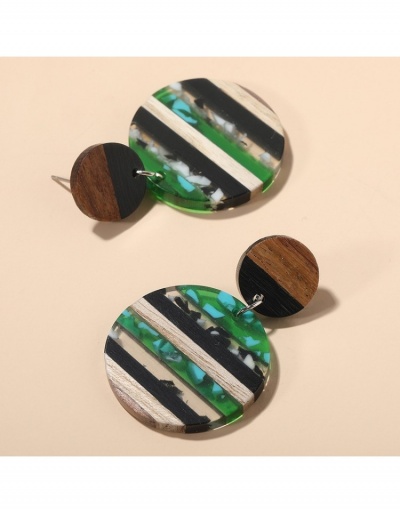 Replica  Acrylic Contrast Color Striped Earrings #799667 $7.83 USD for Wholesale