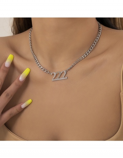 Sexy Letter Metal Geometric Versatile Necklace #799675 $5.59 USD, Wholesale Fashion Necklaces