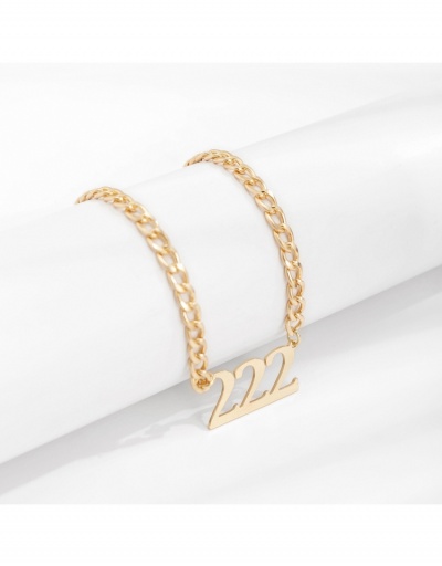 Replica Sexy Letter Metal Geometric Versatile Necklace #799675 $5.59 USD for Wholesale