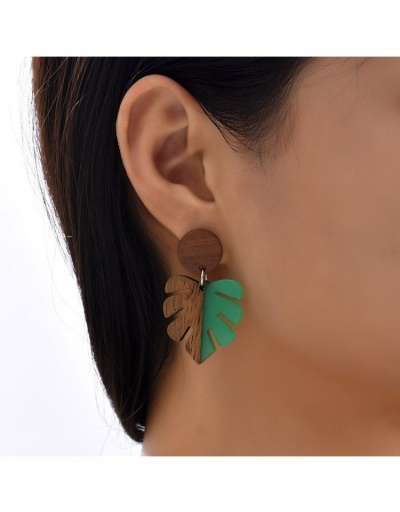  Geometric Leaf Design Earrings For Women #799680 $7.18 USD, Wholesale Fashion Earrings