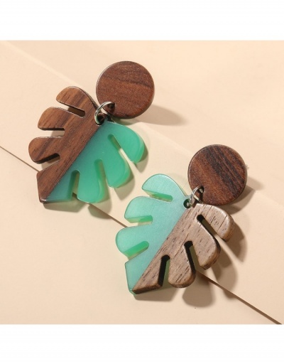 Replica  Geometric Leaf Design Earrings For Women #799680 $7.18 USD for Wholesale