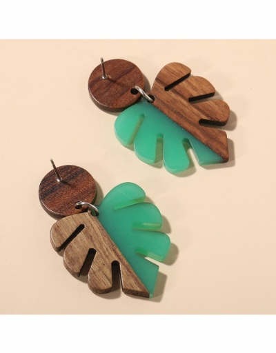 Replica  Geometric Leaf Design Earrings For Women #799680 $7.18 USD for Wholesale