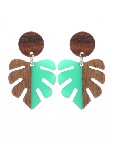 Replica  Geometric Leaf Design Earrings For Women #799680 $7.18 USD for Wholesale