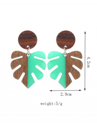 Replica  Geometric Leaf Design Earrings For Women #799680 $7.18 USD for Wholesale