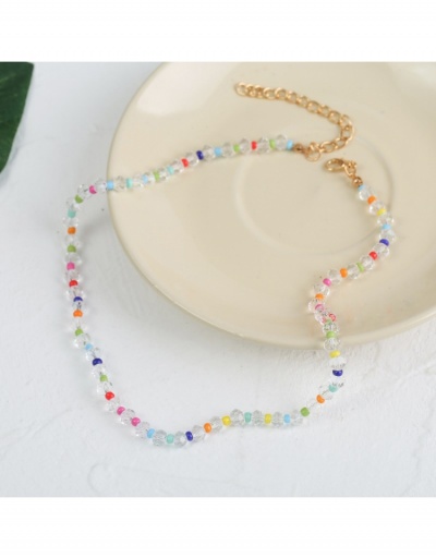 Replica Fashion Simple Crystal Necklace For Women #799681 $4.95 USD for Wholesale