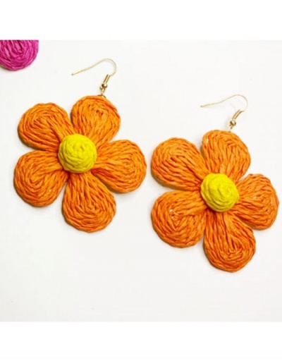 Replica  Bohemian Style Flower Weave Earrings #799682 $8.96 USD for Wholesale