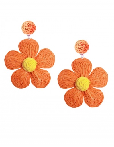 Replica  Bohemian Style Flower Weave Earrings #799682 $8.96 USD for Wholesale