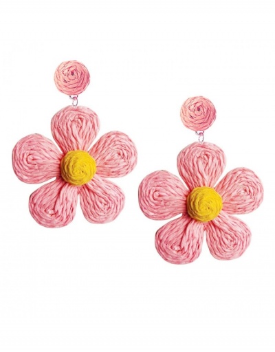 Replica  Bohemian Style Flower Weave Earrings #799682 $8.96 USD for Wholesale