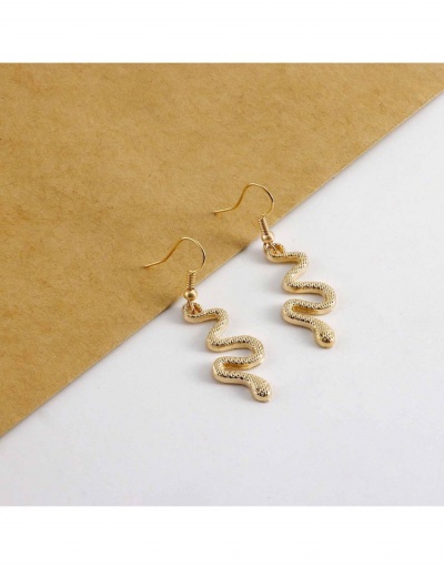 Replica  Personality Street Solid Snake Alloy Earrings For Women #799683 $3.61 USD for Wholesale