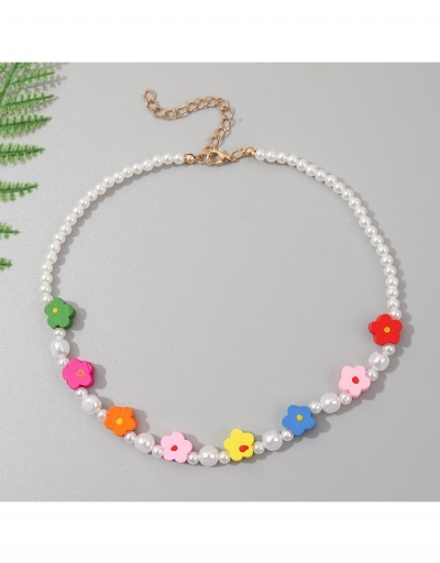 Replica Fashion Casual Sweet Faux Pearl Necklace #799684 $6.83 USD for Wholesale