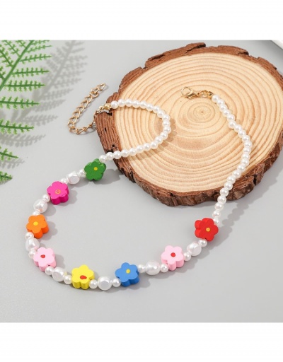 Replica Fashion Casual Sweet Faux Pearl Necklace #799684 $6.83 USD for Wholesale