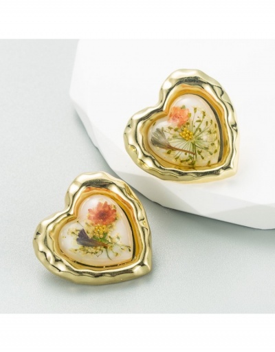  Retro Design Heart Shape Earrings #799689 $8.18 USD, Wholesale Fashion Earrings