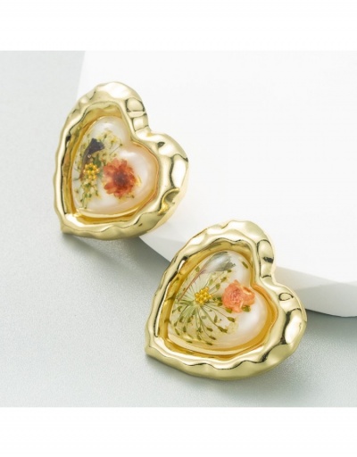 Replica  Retro Design Heart Shape Earrings #799689 $8.18 USD for Wholesale