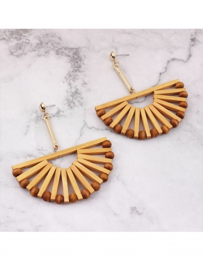 Replica  Fashion Ethnic Style Fan-shaped Earrings #799693 $8.85 USD for Wholesale