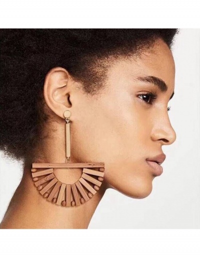 Replica  Fashion Ethnic Style Fan-shaped Earrings #799693 $8.85 USD for Wholesale